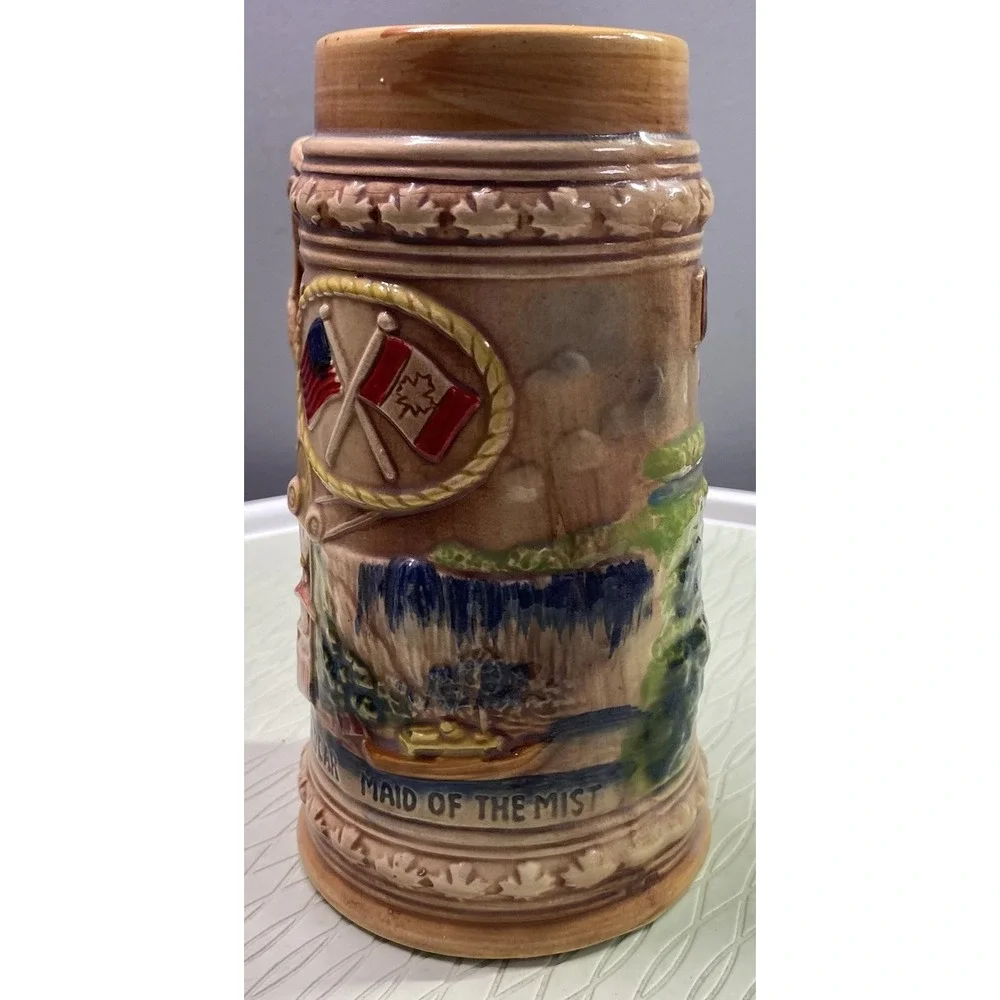 VTG NIAGARA FALLS CANADA - RAINBOW BRIDGE BEER‎ STEIN BREWERIANA COLLECTORS